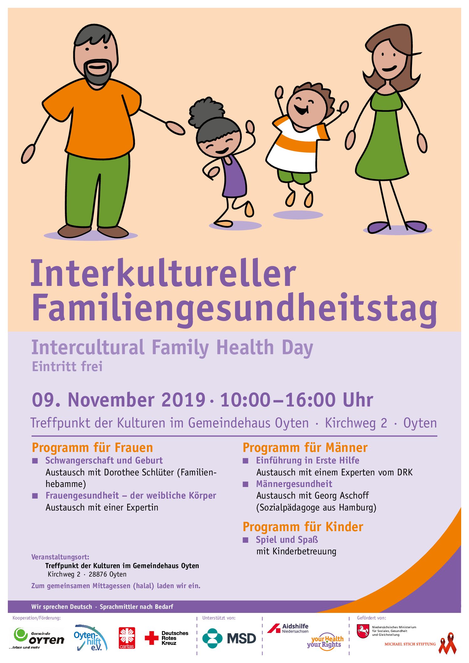 Der letzte Interkulturelle Familiengesundheitstag im Jahr 2019 fand in Oyten, im Landkreis Verden statt