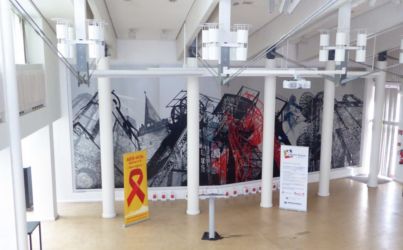 Blick von der Galerie in den Kreissaal, wo die Eröffnung der Veranstaltung stattfand.