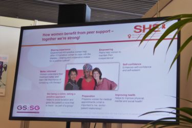 Am Nachmittag stellte sich das SHE-Projekt der Öffentlichkeit im Global Village vor.