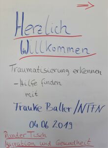 Für einen Nachmittag hatte der Runde Tisch "Migration & Gesundheit" in Celle zu einem Vortrag über Traumatisierung eingeladen. Als Referentin wurde Frauke Baller vom Netzwerk traumatisierter Flüchtlinge in Niedersachsen eingeladen.