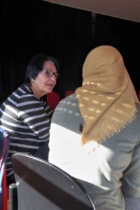 Im ersten Teil des Frauenprogramms führte die erfahrene Familienhebamme Karin Braun intensive Gespräche mit den Teilnehmerinnen
