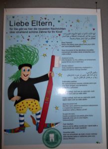 Auch die Eltern erhielten wichtige Informationen zur Zahngesundheit ihrer Kinder